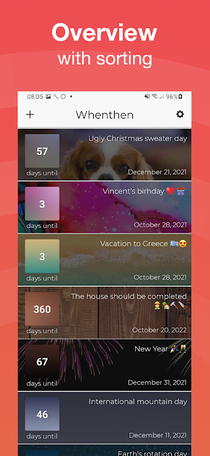 Whenthen - Event Countdown Screenshot 0
