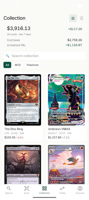 Sleeve - TCG Card Tracker Screenshot 0