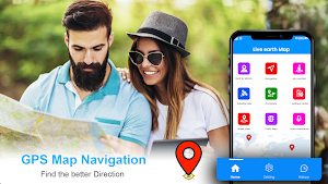GPS Map Navigation Street View Screenshot 0