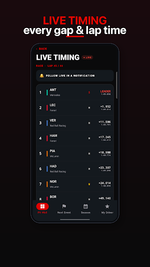 PitWeek: F1 Calendar & Timing Screenshot 1