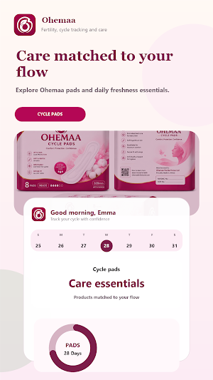 Ohemaa Cycle Tracker Screenshot 1