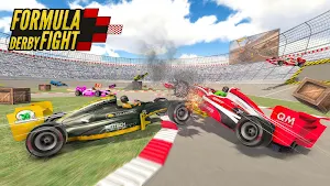 Formula Car Crash Derby : Demolish Car Games 2020 Screenshot 1