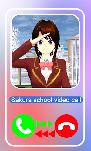Sakura School Fake Video Call Screenshot 0