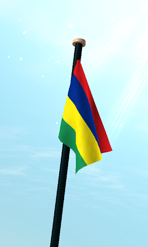 Mauritius Flag 3D Wallpaper Screenshot 2