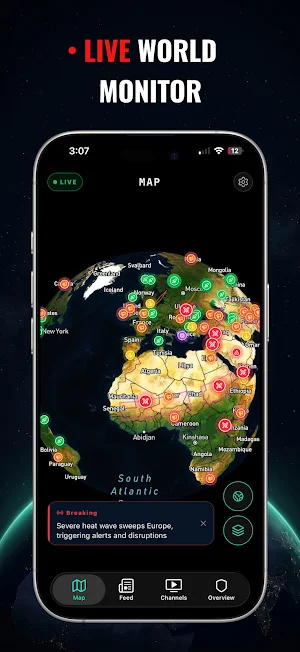 World Monitor: GlobeAlert Screenshot 0