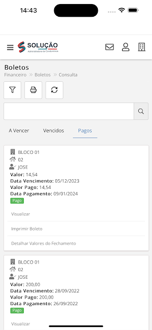 Solução Administradora Screenshot 3