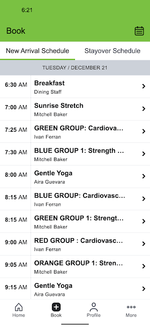 PLC Schedule Screenshot 1