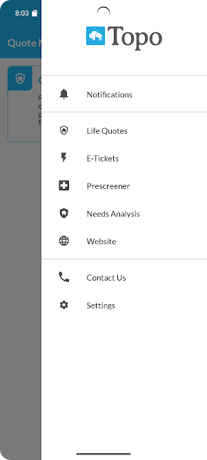 TOPO Insurance Screenshot 1