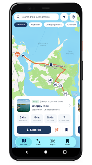 Martha's Vineyard Bike Paths Screenshot 3