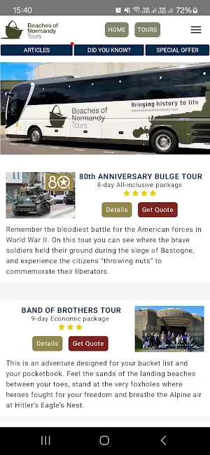 WW2 Tours Screenshot 0