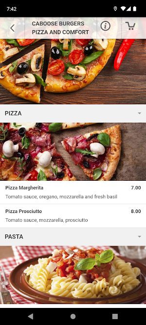 Caboose Burgers & Pizza Screenshot 0
