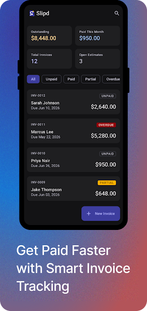 Slipd - Offline Invoice Maker Screenshot 1