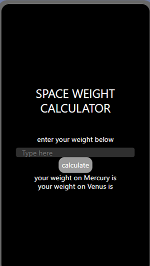 SPACE WEIGHT CALCULATOR-Shiven Screenshot 3