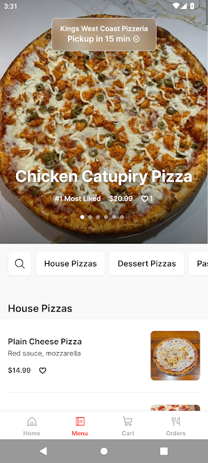 Kings West Coast Pizzeria Screenshot 1
