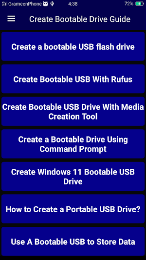 Create Bootable Drive Guide Screenshot 0