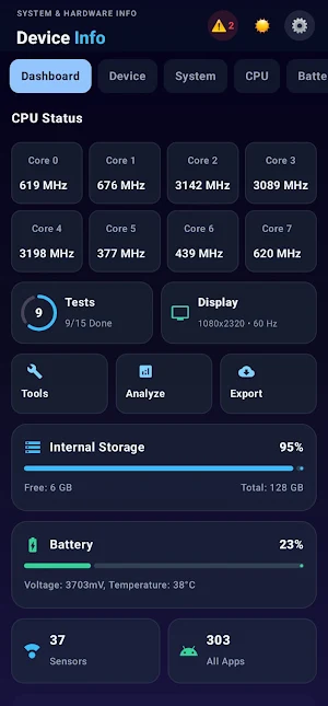 Device Info: System & CPU Info Screenshot 0