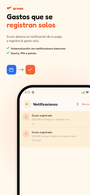 Erven - Finanzas personales Screenshot 3