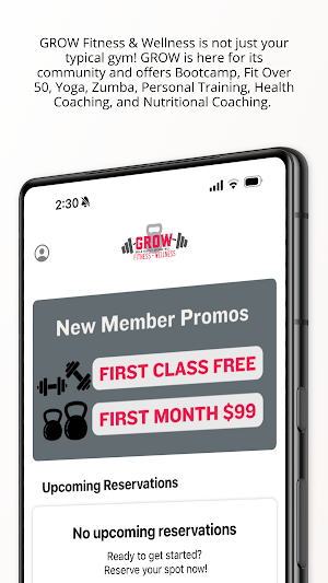 GROW Fitness & Wellness Screenshot 2