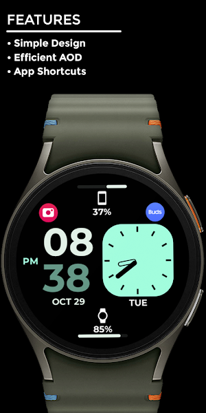 Nighty Hybrid 08 - watch face Screenshot 1
