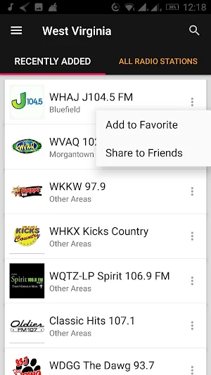 West Virginia Radio Stations - USA Screenshot 0