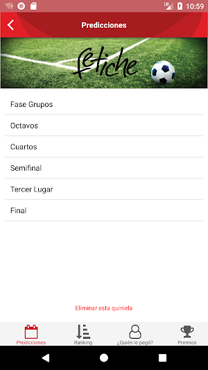 Quiniela Fetiche Screenshot 2