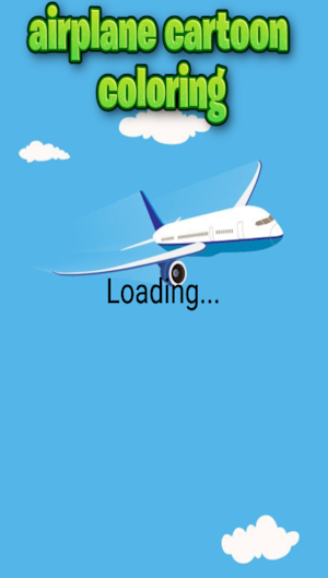 airplane cartoon coloring Screenshot 1