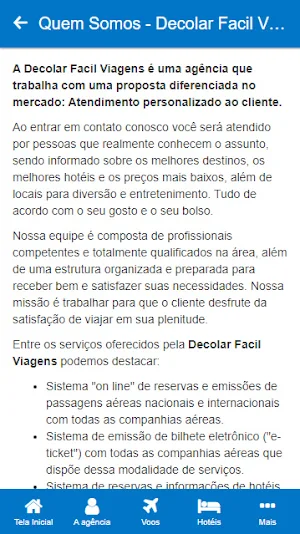 Decolar Facil Viagens Screenshot 1