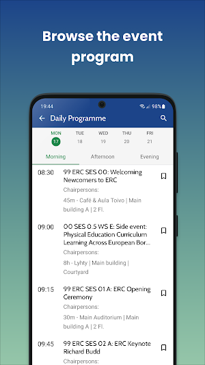 ECER 2026 - conference app Screenshot 1