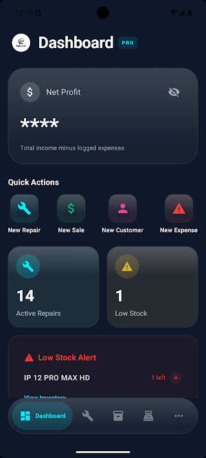 TekTrak Repair Shop Management Screenshot 0