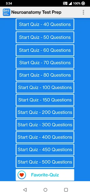 Neuroanatomy Questions Screenshot 0
