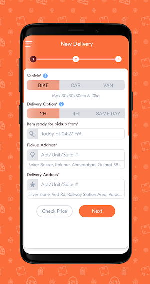 XLCourierV1 Customer Screenshot 0