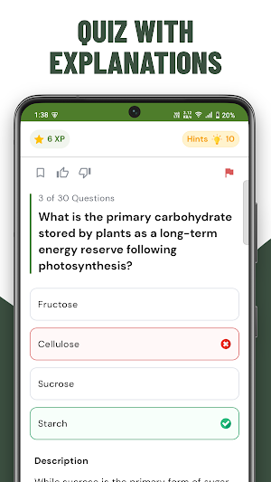 Botany Quiz Practice Screenshot 2
