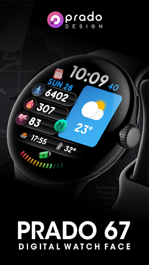 PRADO 67 Digital Watch Face Screenshot 0