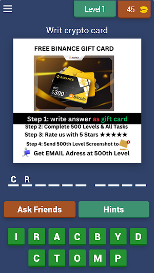 crypto gift card Earn Screenshot 0