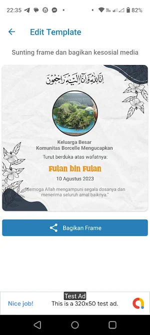 Frame Ucapan Duka Cita Screenshot 3