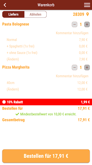 Fly Pizza Screenshot 1