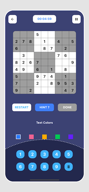 Sudoku Classic Game Screenshot 2