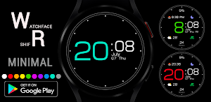 Minimal Watch Face Wear OS Screenshot 0