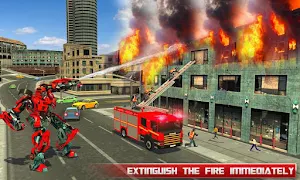 Fire Truck Real Robot Transformation: Robot Wars Screenshot 1