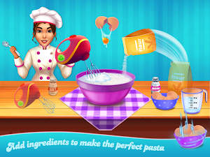Make pasta cooking kitchen Screenshot 1