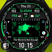 World Time Zone Watch Face 051