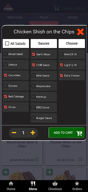 Flames Grilll Pizza Newport Screenshot 1