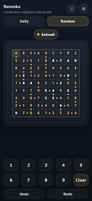 Renzoku - Consecutive Puzzle Screenshot 2