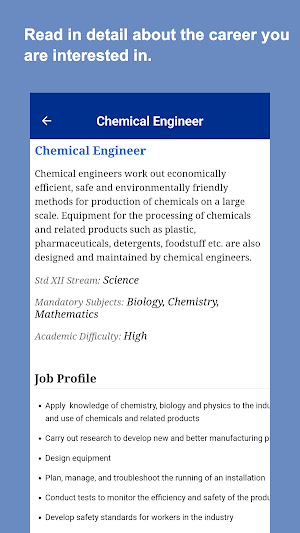 Career Guide - Guided insights Screenshot 2