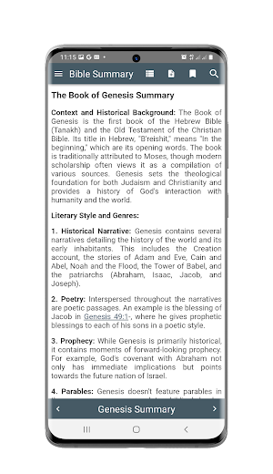 Bible Summary Screenshot 1