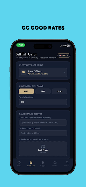 CompoundWallet: GC/Crypto Screenshot 1