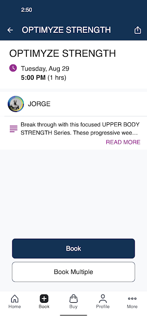 Optimyze Health & Fitness Screenshot 2