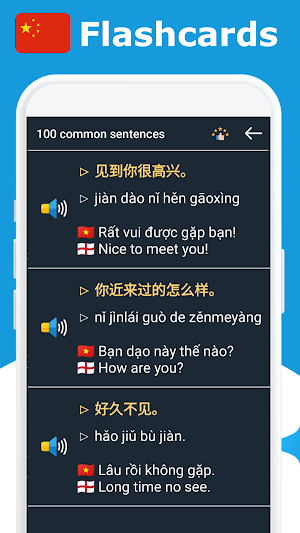 Flashcard Chinese Vocabulary Screenshot 2