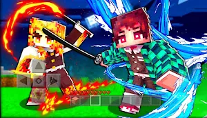 Demon Slayer Minecraft Pe Screenshot 3