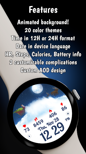 Christmas Vibes Watch Face Screenshot 3